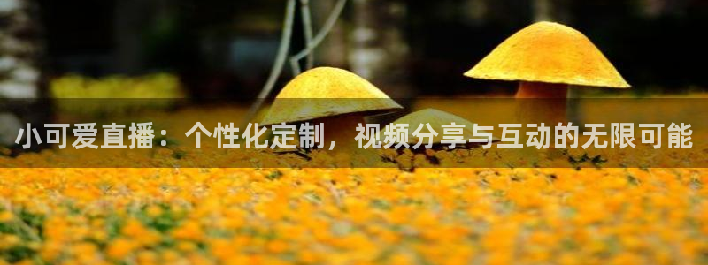 jrs直播低调看直播nba直播jrs直播吧：小可爱直播：个性化定制，视频分享与互动的无限可能